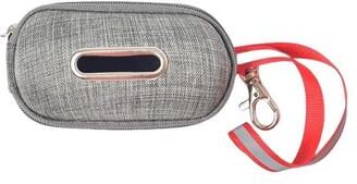 United Portable Linen Dog Poop Bag Holder With Reflective Strap gray