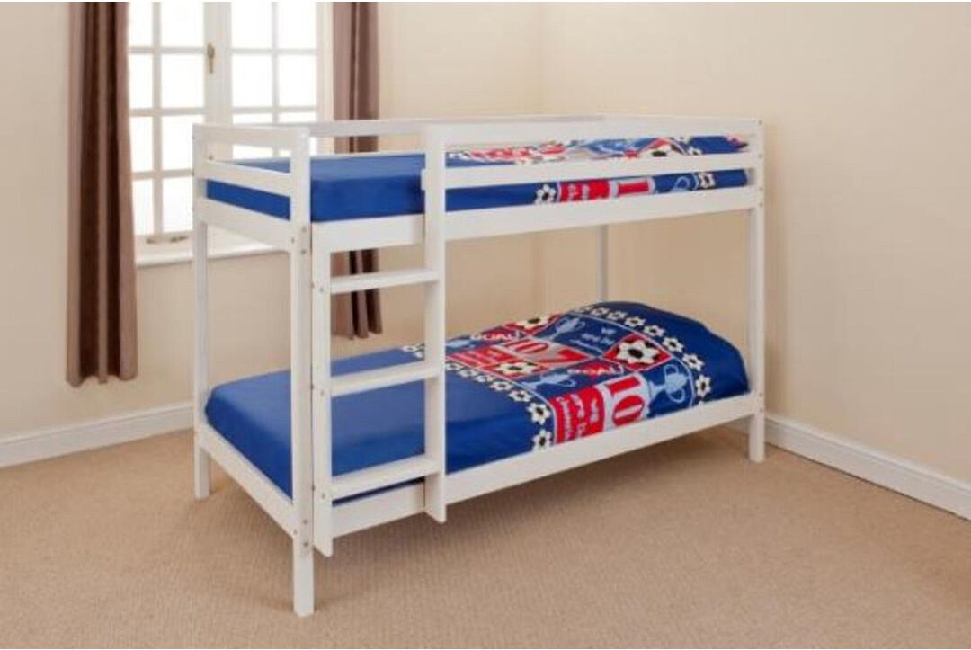 Mack + Milo Lindbergh 90 X 190cm Bunk Bed White UK Single - DE 90 x 190 cm