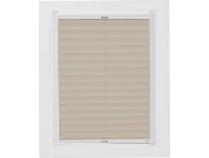 Dachfensterplissee SUNLINES Young Style Energy Saving , beige (sand, weiß), B:49,4cm H:115,9cm, Obermaterial: 100% Polyester, Plissees, Dachfensterplissee, mit Energiespareffekt, mit Führungsschienen