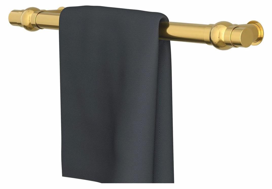 Casa Padrino Luxus Badezimmer Handtuchwärmer Gold Glänzend 60 cm - Badezimmer Zubehör