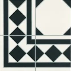 Realonda Octagon Dekor black 33x33 cm matt OCTAGONRBK