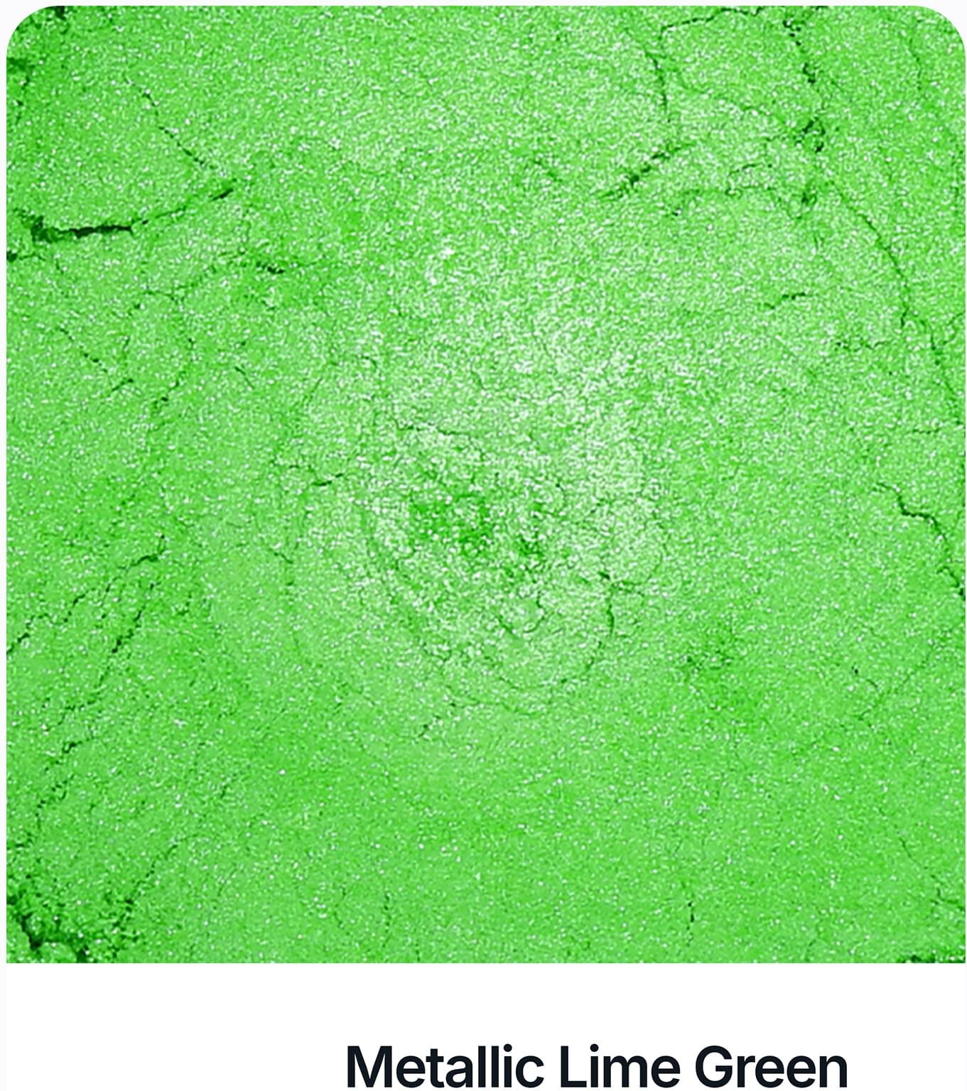 Hemway Powder Pigment   Metallic Lime Green   Epoxy Resin, Cosmetic, Candle - Metallic Lime Green - 50g