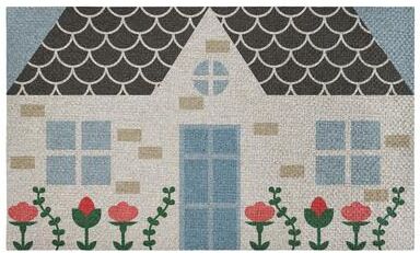 "Stupell Quaint Cottage Garden Outdoor Door Mat, design by Lil' Rue, 18""x30"""