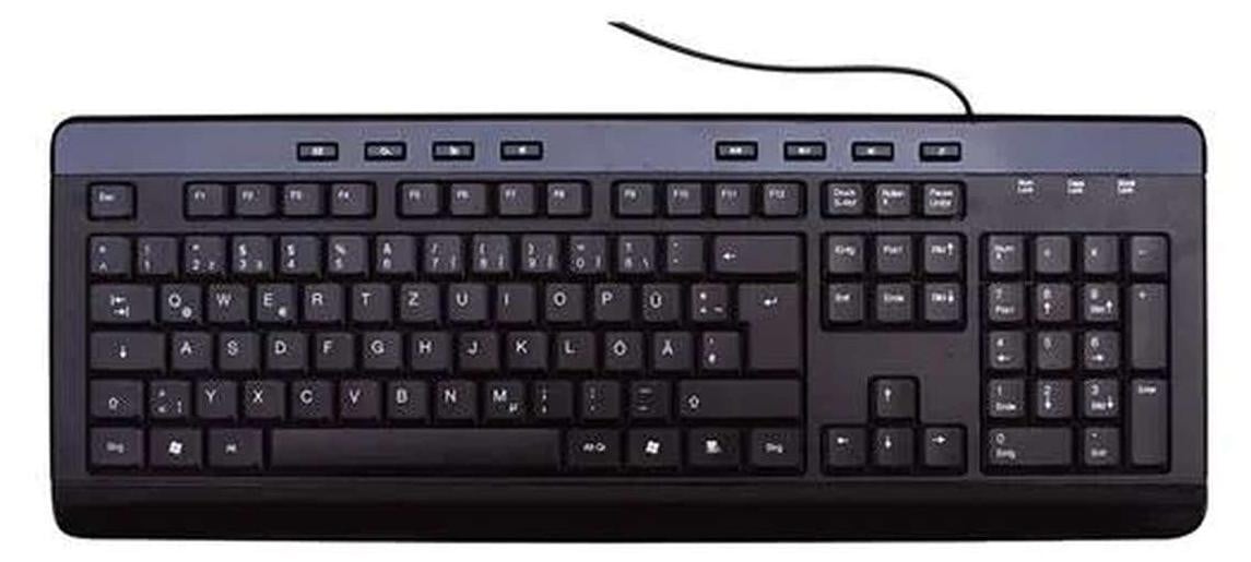 MediaRange MROS102-GR Multimedia Keyboard - Zwart - QWERTY