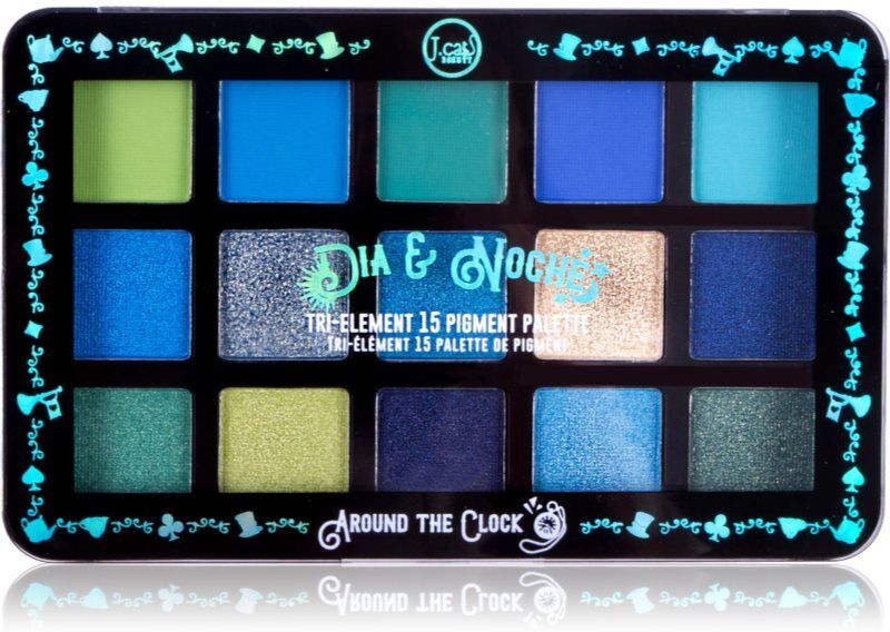 J.Cat Beauty Dia & Noche eyeshadow palette shade 104 Around The Clock 16 g