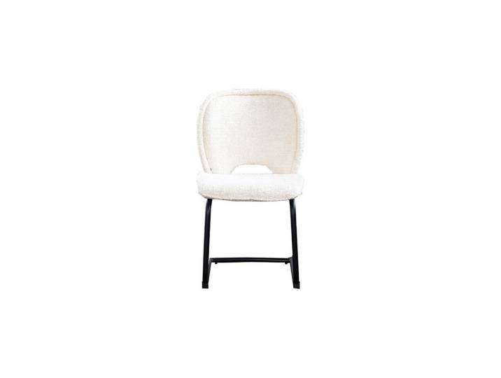 Kawola Esszimmerstuhl Jona Cremeweiß Webstoff (1er-Set), Kunststoff, 49x92x59 cm, Esszimmer, Stuhl, Schwingstuhl