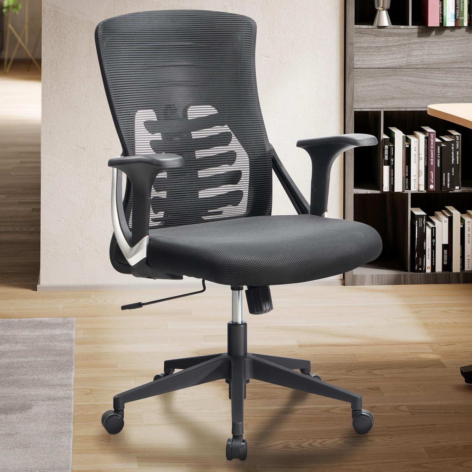 Bürostuhl FineBuy Schreibtischstuhl Mesh Drehstuhl Ergonomisch Stoff 120 kg