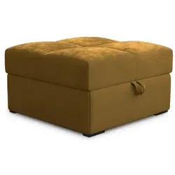 POUF MIZA Gelb 65x65 cm