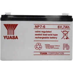 Yuasa Bleiakku 6 V 7 Ah NP7-6 YUANP7 (7000 mAh, 6 V)