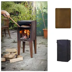 Outdoor Pizza Ofen - verschiedene Aktionssets Sicher verstaut (Abdeckhaube+Boden...