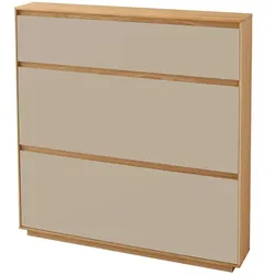 Schuhschrank   ¦ creme ¦ Maße (cm): B: 121 H: 124 T: 21.0