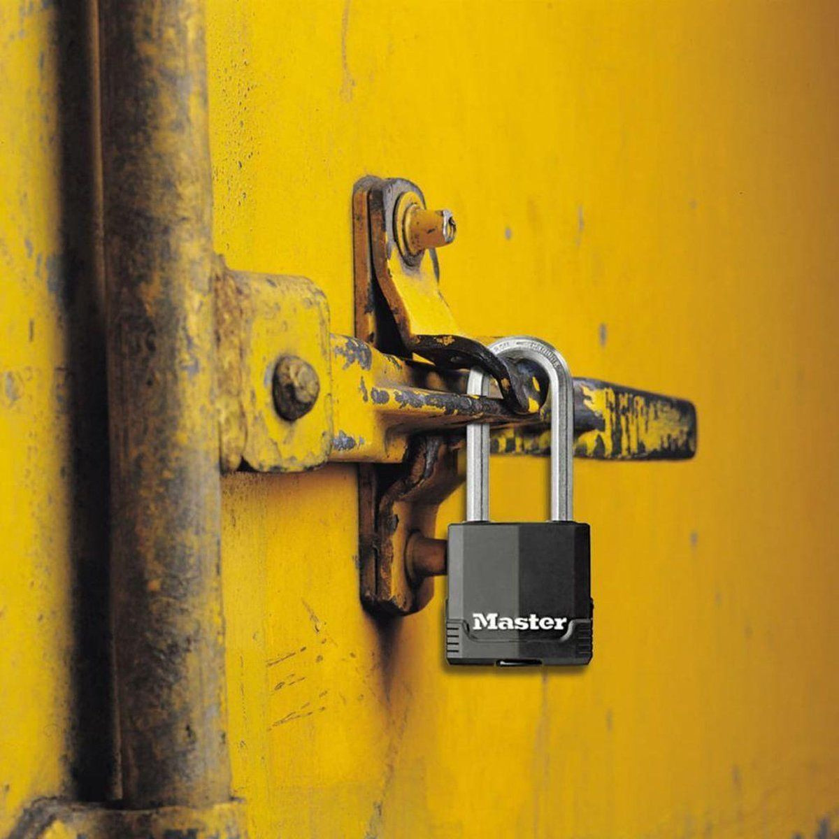 Master Lock Excell Hangslot M515EURDLH - Gelamineerd staal - Zwart en zilver