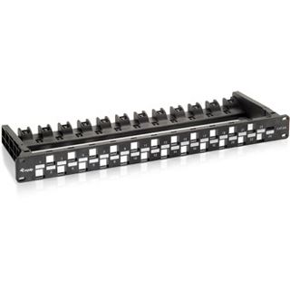 equip Panel für 24x Keystone Jack Cat.6A ungeschirmt schwarz