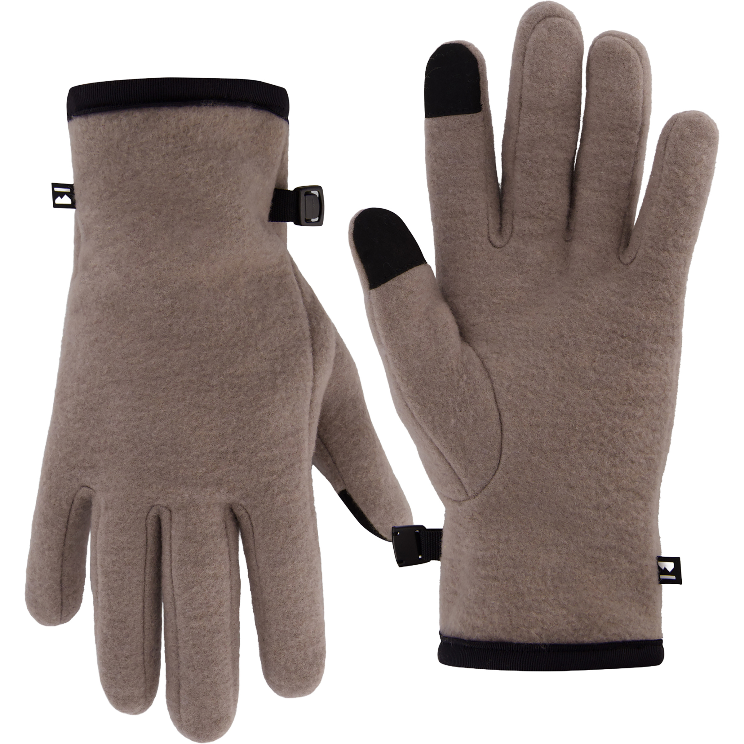 Mons Royale Pileup Wool Fleece Fingerhandschuhe braun Größe S Lifestyle Schnell trocknend Merinowolle | Lyocell (Tencel)