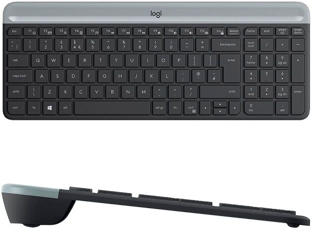 Teclado + Ratón Logitech MK470 Inalámbrico Wireless, Negro, Nuevo