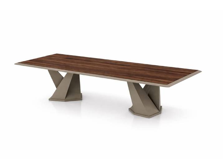 Xlmoebel Esstisch Moderner Esstisch aus Holz und Metall für stilvolles Wohnen, Made in Europa