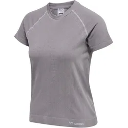 hummel hmlMT FLOW Seamless Funktionsshirt Damen minimal gray XS
