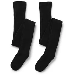 Tchibo - 2 Kinder-Frottee-Strumpfhosen - Kinder - Gr. 170/176 - schwarz