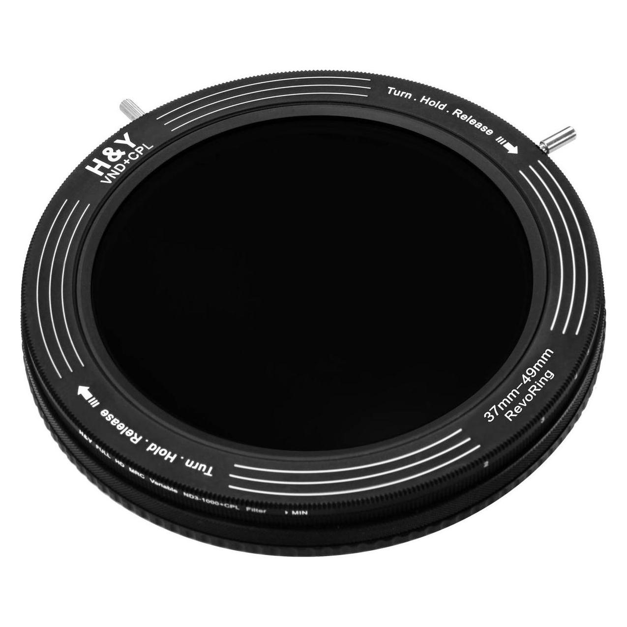 H&Y REVORING 37-49mm ND3-ND1000 und CPL Filter (49 mm, ND- / Graufilter) (HY-RNC49)