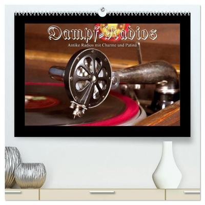 Dampfradios - Antike Radios mit Charme und Patina (hochwertiger Premium Wandkalender 2027 DIN A2 quer), Kunstdruck in Hochglanz