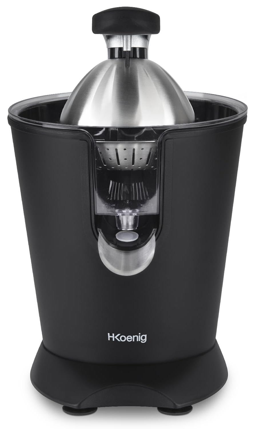Dripio Citruspers met 160 watt, roestvrij staal, zwart, met pershendel