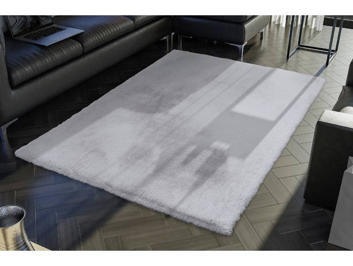 Hochflor-Teppich OCI DIE TEPPICHMARKE ROCKY SOFT, Fell Haptik , grau, B:120cm H:35mm L:170cm, Polyester, Teppiche, Hochflor-Teppich, Kunstfell, weich, kuschelig, maschinell gewebt, Kaninchen Haptik