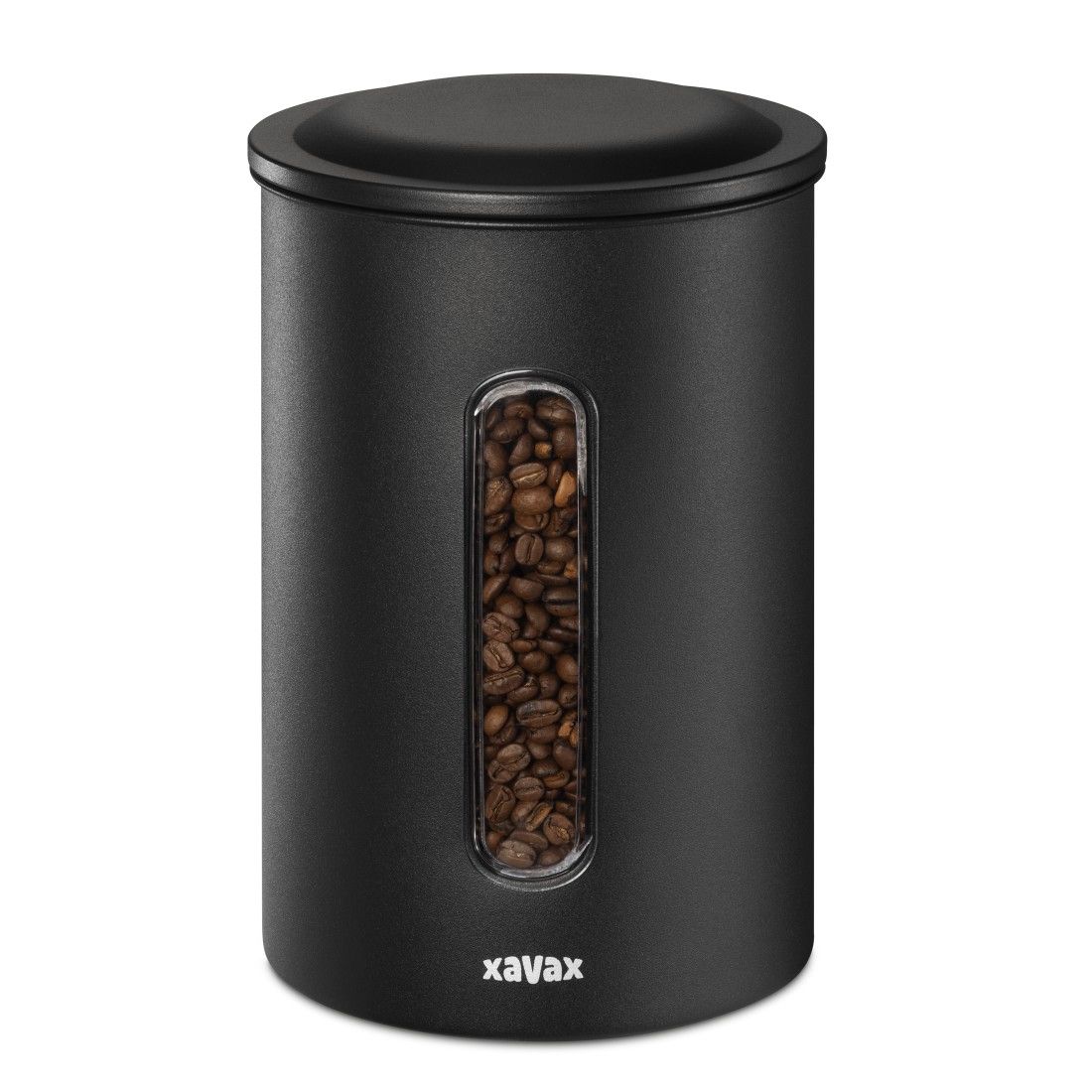 Xavax 111262 Kaffeedose für 1,3kg Bohnen oder1,5 kg Pulver luftdicht Behälter andere Stahl (Schwarz) 00111262