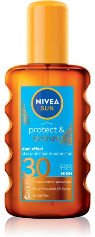 NIVEA SUN Protect & Bronze Trockenöl zum bräunen SPF 30 200 ml