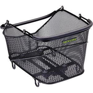 Racktime Fahrradkorb BASKIT TRUNK small, schwarz, Metall, 20 l, hinten, für Gepäckträger, 27 x 26 x 39 cm, mit Adapterplatte