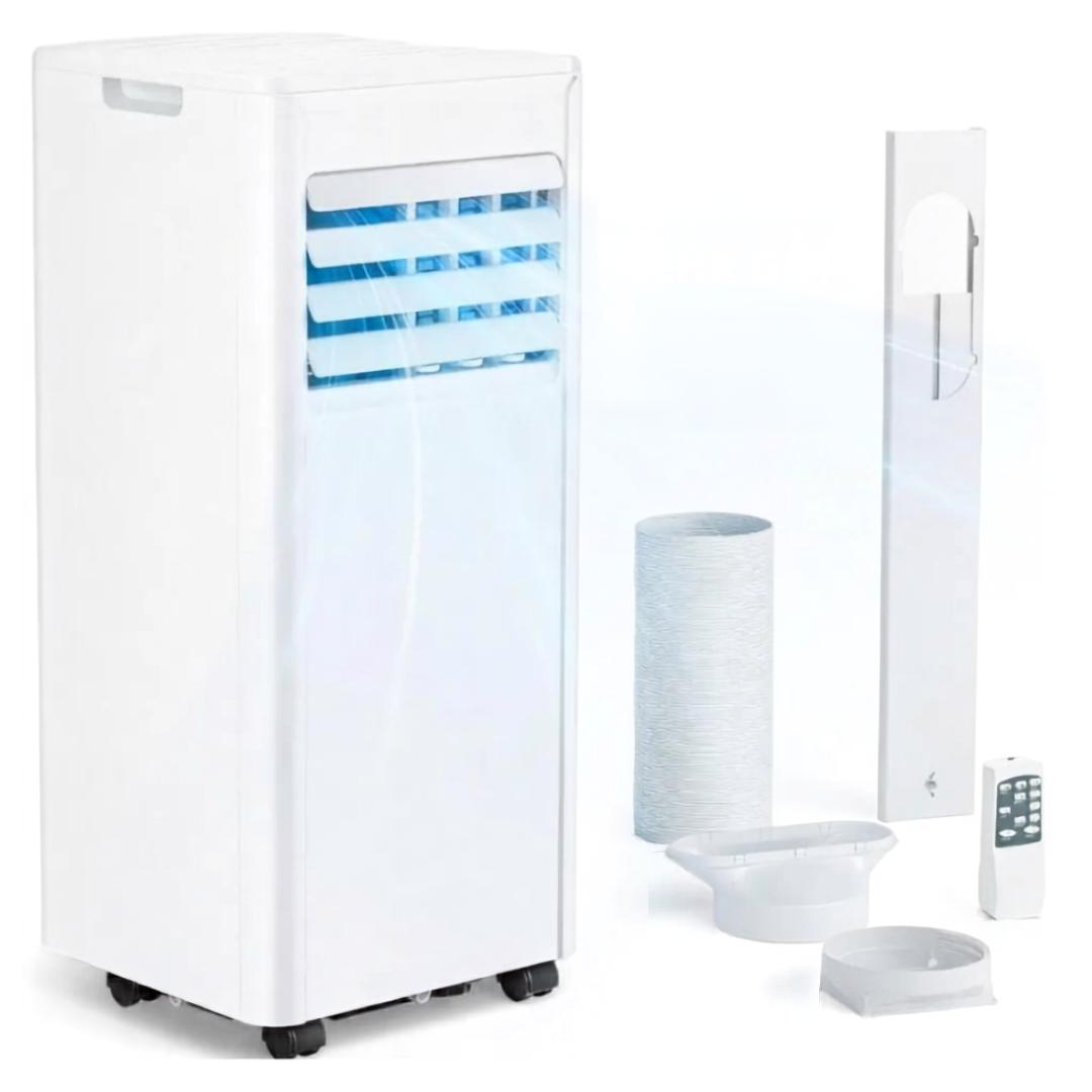 JUNG AIR TV03 Mobile Klimaanlage 7000 BTU | 2,0 kW, R290 Kältemittel, A, Ventilatoren & Entfeuchter, 65m³ Kühlung, 24h-Timer, 65 dBA