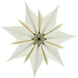 Dekoleuchte Papierstern Rud LED L