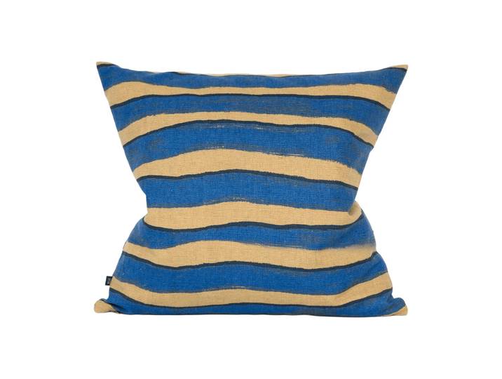 Fine Little Day Taie Rand Marron-blue, 48x48 cm