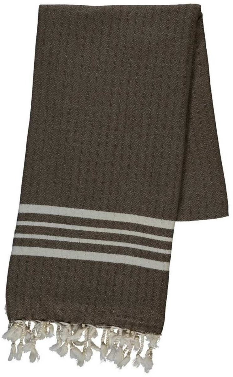 Lalay Hamamdoek XL Krem Sultan Khaki - 210 x 100 cm