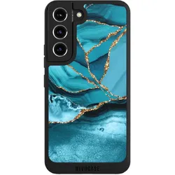 Nivocase Handyhülle für Samsung Galaxy S22 Hülle NIVOpure Case Schwarz Edelstein Glitzer Look Marmor (Samsung Galaxy S22), Smartphone Hülle, Schwarz