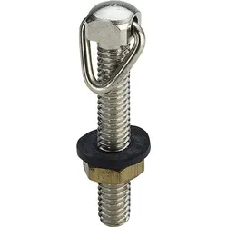 Viega Kettenhalter 117337 M 6x35mm, Messing matt vernickelt