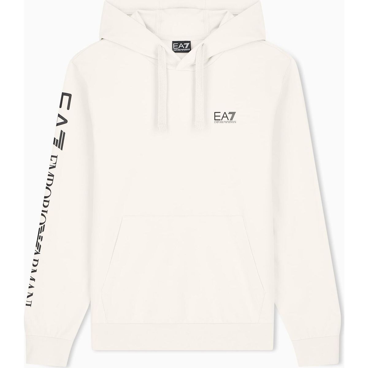 EA7 Train Logo Series M Hoodie RN Extended Logo CC - Train Logo Series M Hoodie RN Extended Logo CC almond milk (U1079) 4XL 7M000569 AF13512-U1079-4XL