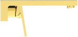 Wand-Waschtischarmatur EXTRA Ausladung 210mm brushed gold brushed gold