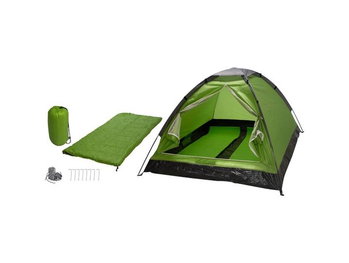 P & B Zelt Cmps-29841, Grün, Metall, Kunststoff, 145x100x205 cm, Freizeit & Co, Camping, Zelte