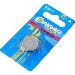 Conrad energy Knopfzelle CR2016 3 V 1 St. 80 mAh Lithium CE-2445756