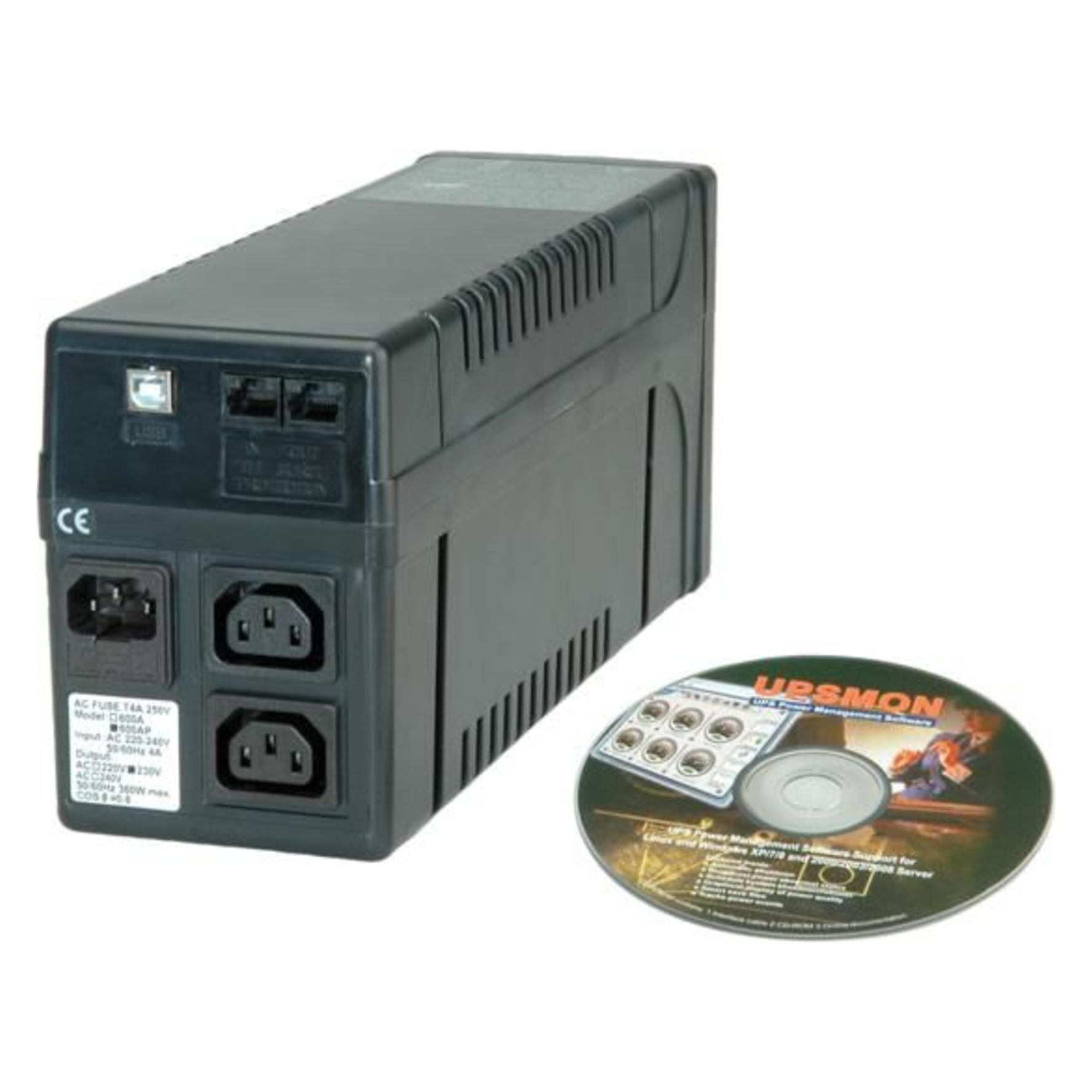 Value Ups 800 (800 VA, 480 W, Line-Interaktiv USV) (19.99.3428)