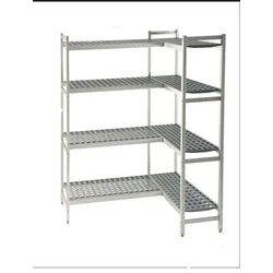 A&S Gastro Gastro Aluminium Kühlzellenregal, Regal, Lagerregal 1610x370x1680+1264x370x1680mm