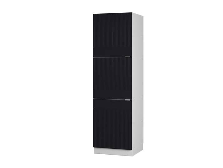 Armoire haute noir rayé/blanc 60x206.8cm