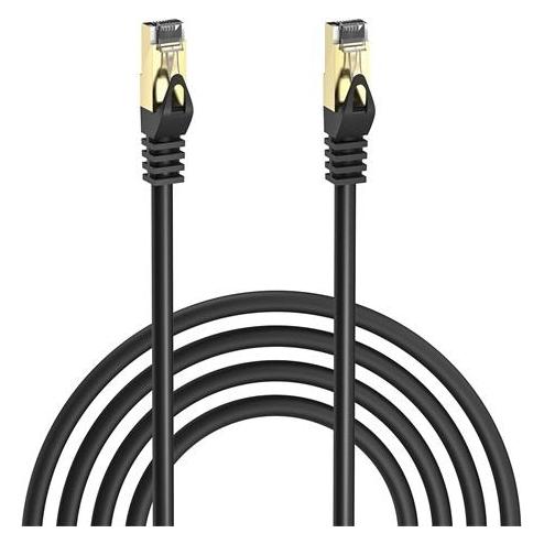S-Link Kábel - MM-CAT703 (S/FTP patch kábel, CAT7, 10 GBPS, aranyozott, fekete, 3m) (S/FTP, CAT7, 3 m) (KABSLIMM-CAT703)