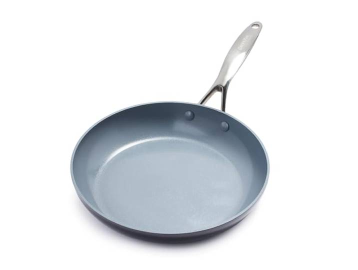 GreenPan Valencia Pro Harteloxierte Gesunde Keramik Antihaft 30 cm Bratpfanne, PFAS-frei, Edelstahl-Griff, Induktion, Spülmaschinenfest, Backofenfest, Grau