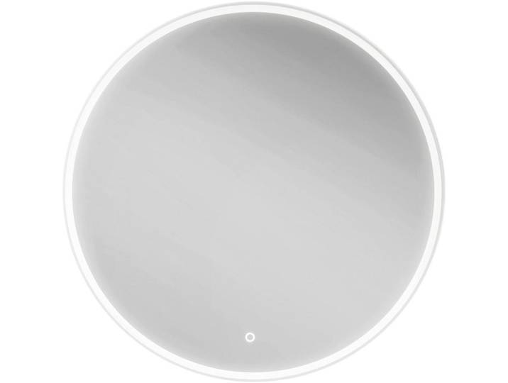 Novel Badezimmerspiegel Nv.021, Silber, Glas, rund, 80x80x3 cm, Goldenes M, beheizbar, Badezimmer, Badezimmerspiegel, Beleuchtete Spiegel