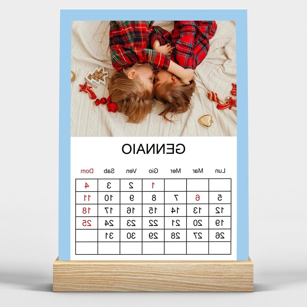 Tafelkalender 2026 met 12 eigen foto's, Bureaukalender voor persoonlijke planning, Multicolor, 10 x 15 cm