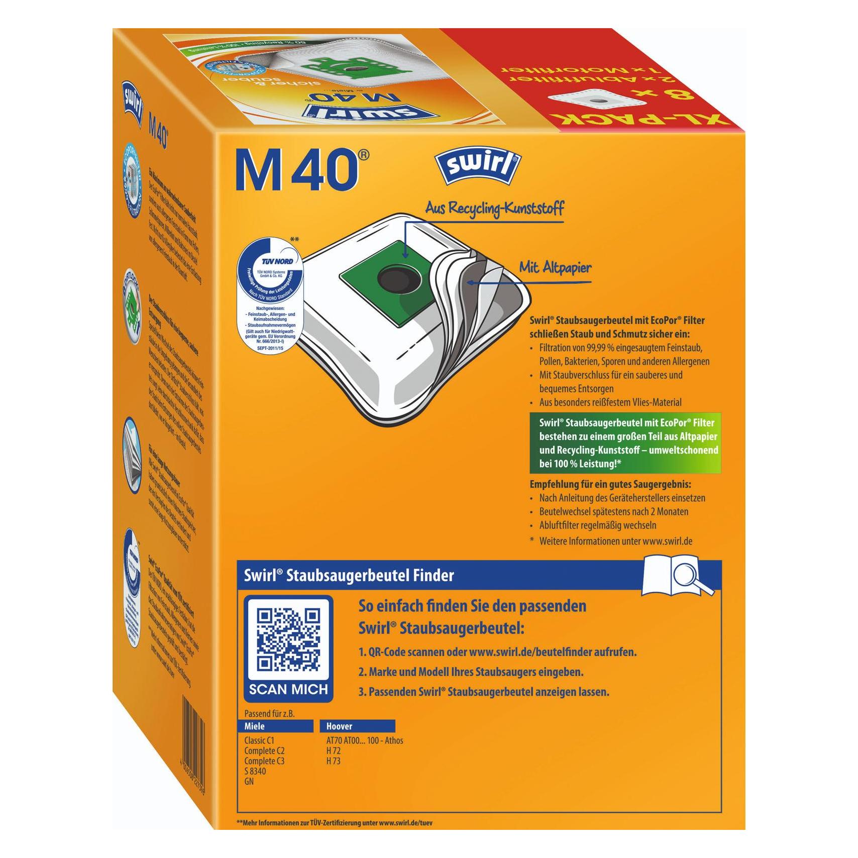 Swirl M 40 XL Vorteilspack EcoPor (8x) (227396)