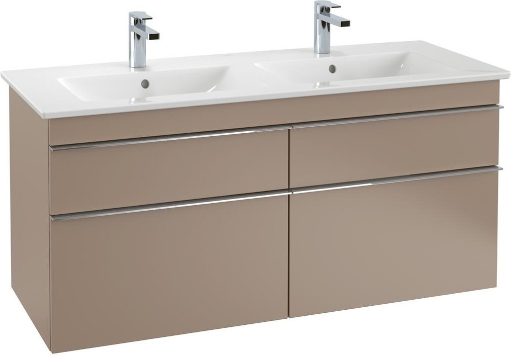 Villeroy & Boch V&B Waschtischunterschrank VENTICELLO 1253x590x502mm Gr Vers 1 chr gls wh