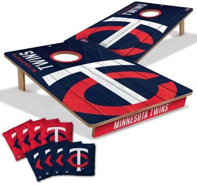Skip's Garage Minnesota Twins MLB Tailgate Cornhole Board Set