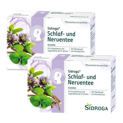 Sidroga Schlaf- und Nerventee Filterbeutel Doppelpack 2x20x2 g Tee